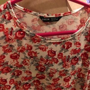 Shein, flowery dress small in woman